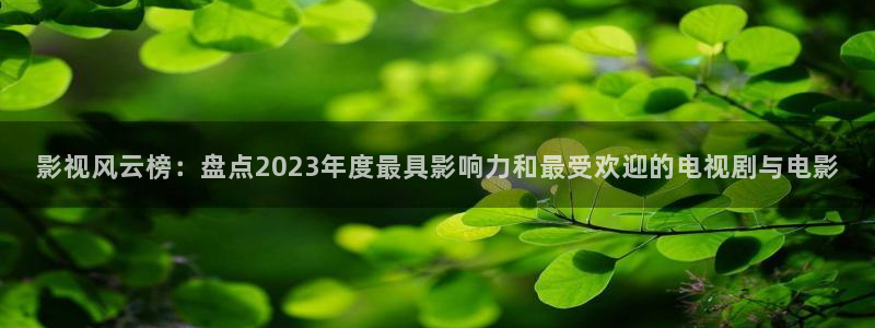 五杀影院最新免费观看：影视风云榜：盘点2023年度最具影响力和最受欢迎的电视剧与电影